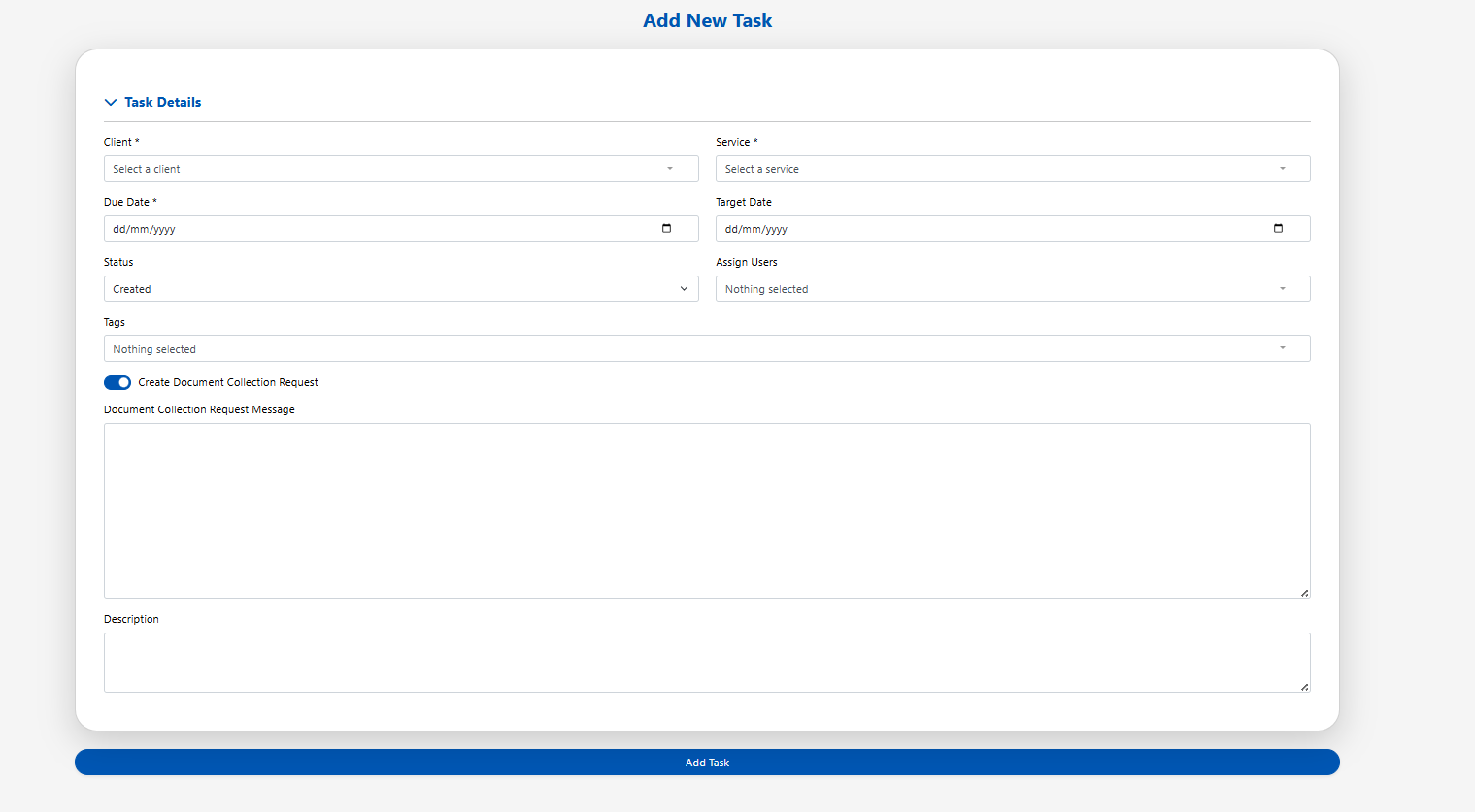 Smart Tasks Feature